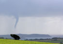 FUNNEL CLOUD OVER CALDY LIGHTHOUSE